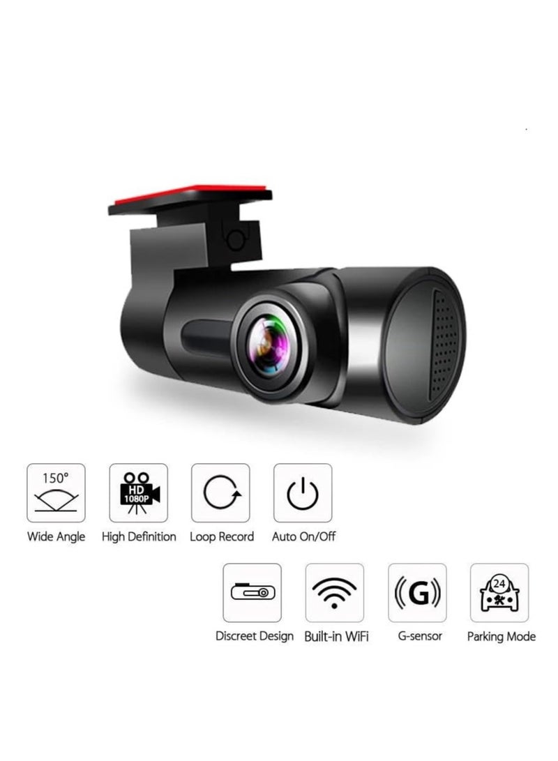 Alayjah, Full HD Dash Cam DVR, 1 Pcs, Night Vision Supporting, Car Camera with 156° Wide Angle, Video Recording, G-Sensor & Easy Installation, 1 Year Warranty 11000010 - Image 1