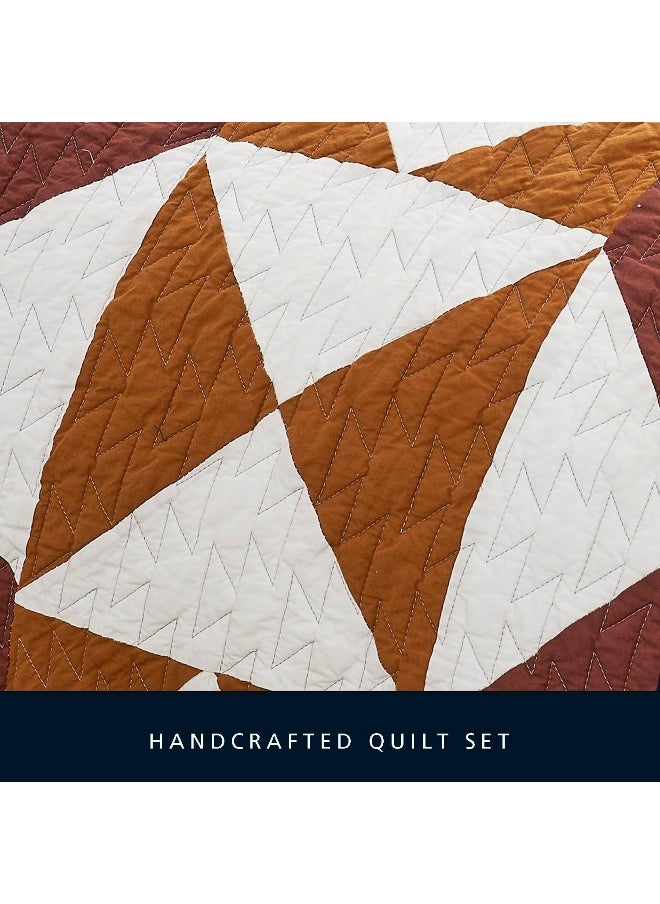 Pendleton - PENDLETON 29272 Explorer King-California King Quilt Set Soft Cotton Bed Cover Rustic Home Decor Bedspread Luxury Coverlet Set Cozy Lightweight Quilt and Pillow Shams Set, King, Grey - Image 1