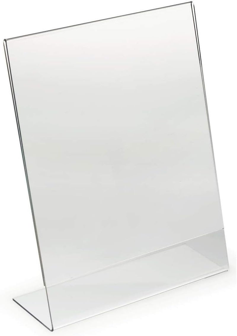 Rasper A6 Acrylic QR Code Display Stand Paper Holder and Sign Holder L Shape Display Stand Acrylic Menu Holder Display Stands Tent Card Holder (A6, Portrait) 6x4.25 Inches, 3MM Cast Acrylic - Image 3