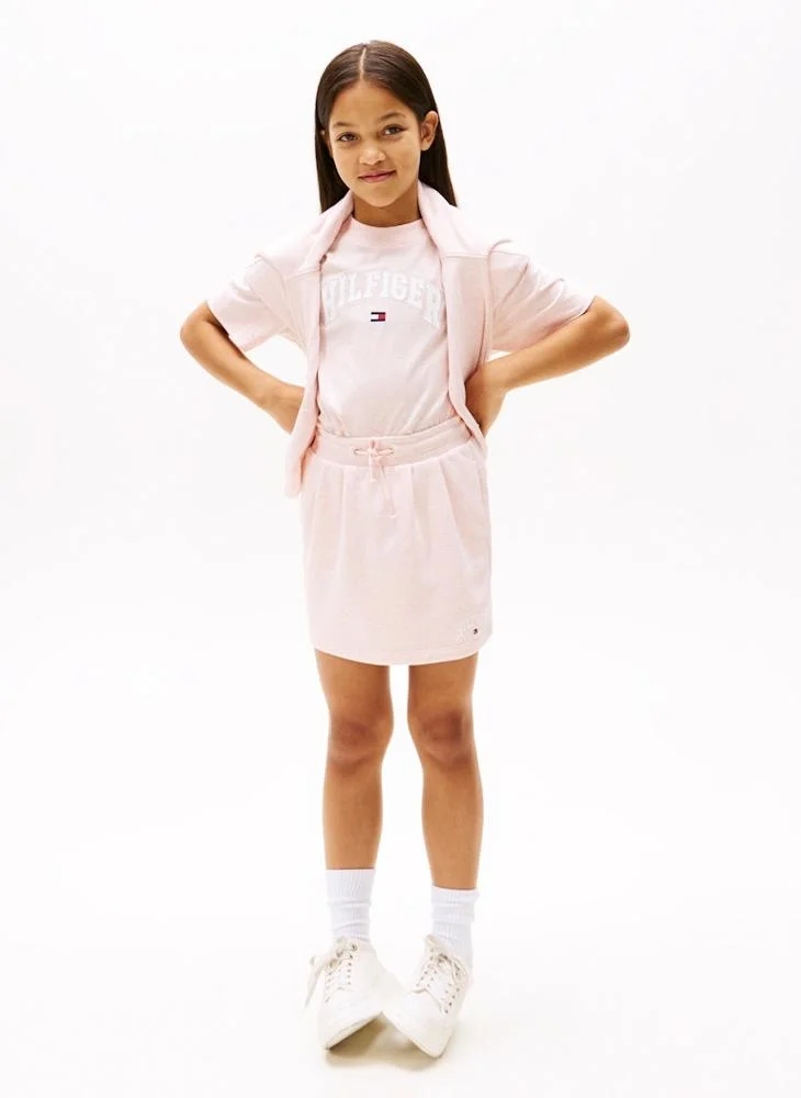 TOMMY HILFIGER Kids Pleated Terry Skirt
