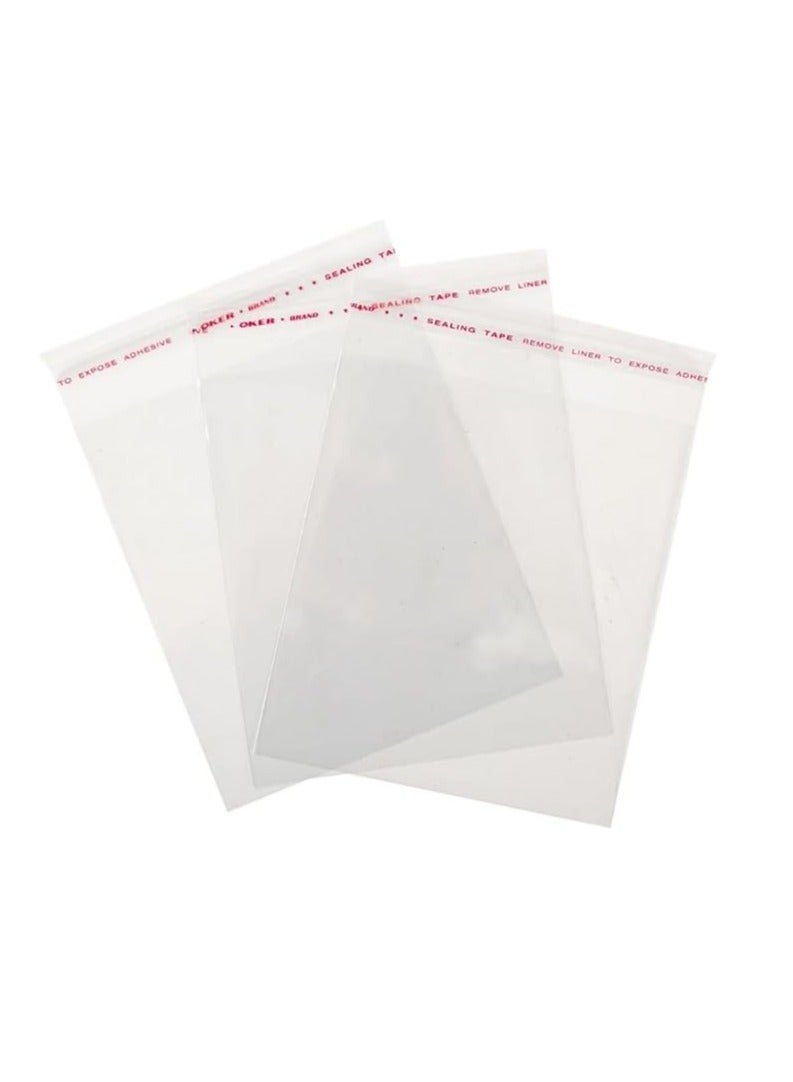Terabyte 9 x 13 inches Clear Resealable Poly Mailers Bag, [100 Piece] Self-Sealing Plastic Cellophane Cello Bags for Packaging, Clothing, Pants, A4 Documents, Photos - Image 1