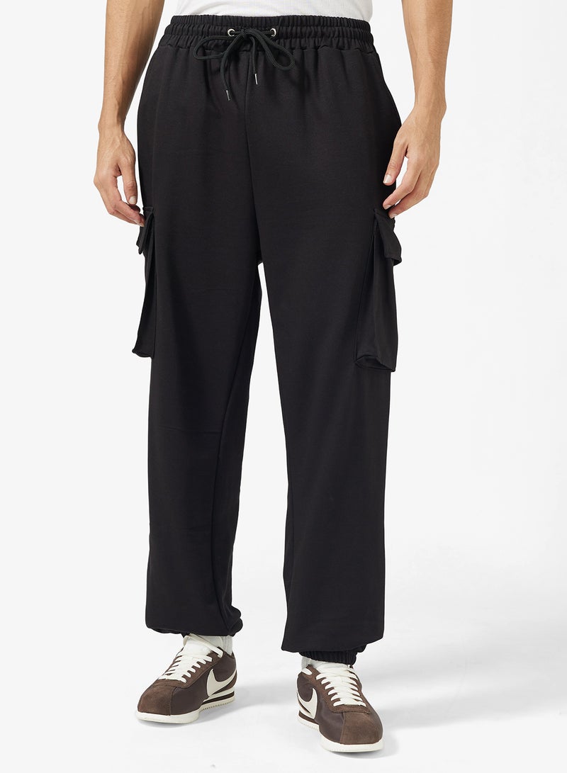 سفنتي فايف بنطلون رياضي بجيوب شحن وحزام خصر مطاطي - Image 1