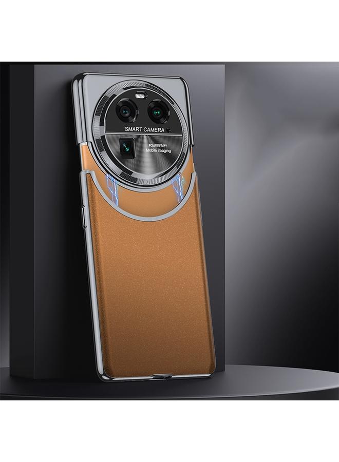 Case For OPPO Find X6 Mortise-Tenon Connection Contrast Color Frosted AG Shockproof Phone Case