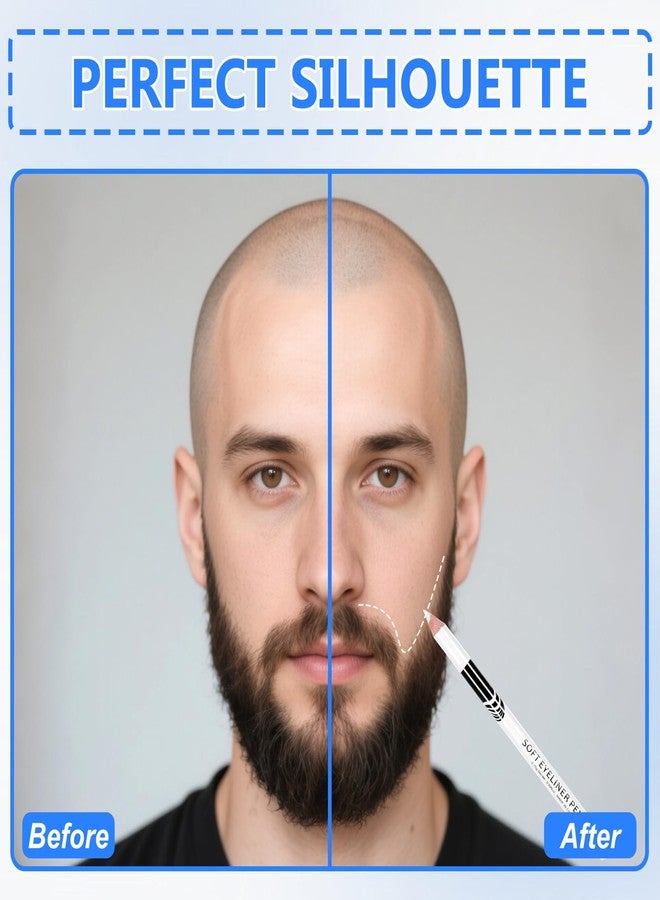 BOHUIZ 12Pcs White Barber Pencil with 2 Sharpener, Magic Hairline Pencils for Lineup Beard Shaping Beard Guide Pen Barber Chalk for Beards Hair Makeup Design for Men - Image 5