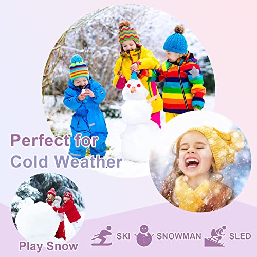 JANGANNSA Fleece Boys Girls Scarf Warm Winter Autumn Kids Collar Scarf Neck Warmer Children Scarf 1-6Y (White Cross) - Image 5