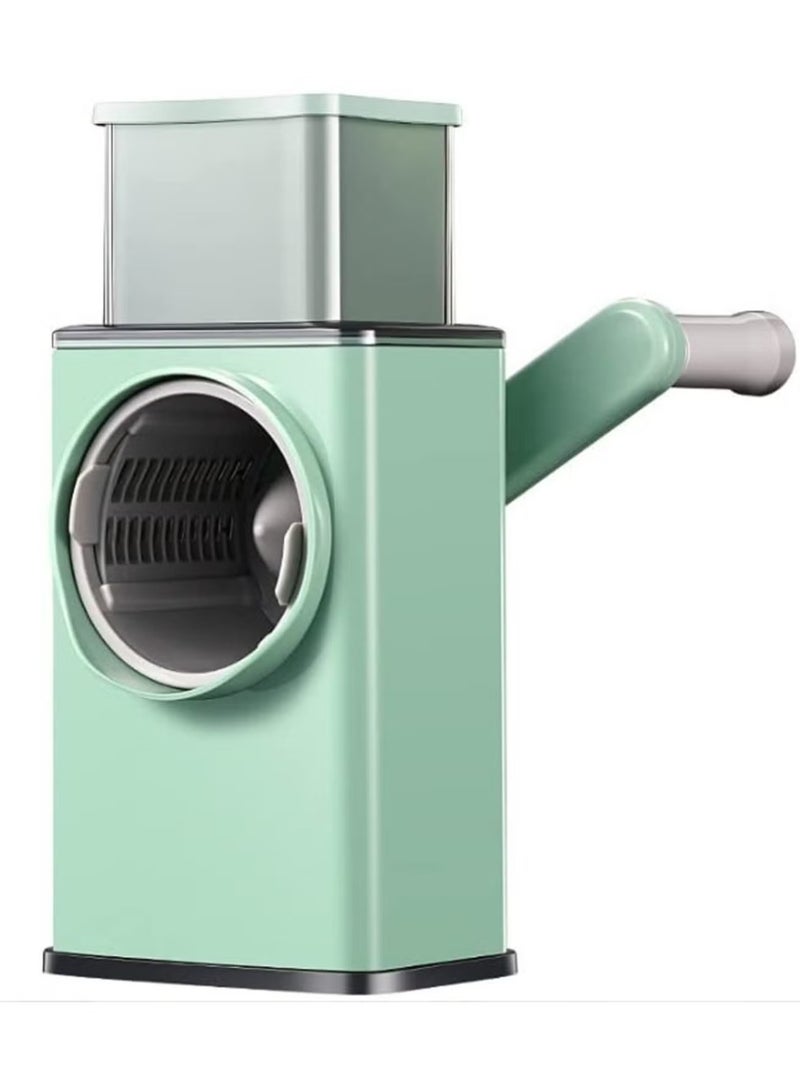 Raxoom Multifunctional Vegetable Grater Fruit Vegetable Slicer Easy Clean 4 in 1 Adjustable Handheld Vegetable Slicer Spiral Drum Slicer Assorted - Image 1