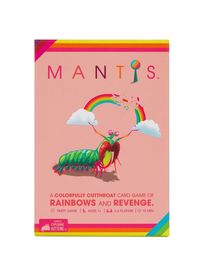 Exploding Kittens Exploding Kittens Mantis 2-6 Players - Ages 7+ - 10 Minutes to Play - Cutthroat Matching Card Game - Ideal for Party, Family Game Night, Kid and Adult  - Image 1