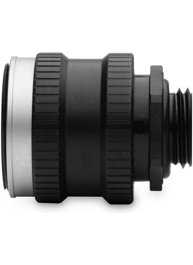 EK EKWB Quantum Torque Drain Valve with Secure Cap, 23mm Diameter, 4.5mm Thread Length, G1/4" Threading, Made of Satin Black Plated CNC Machined Brass - Black | 3831109829707  - Image 3