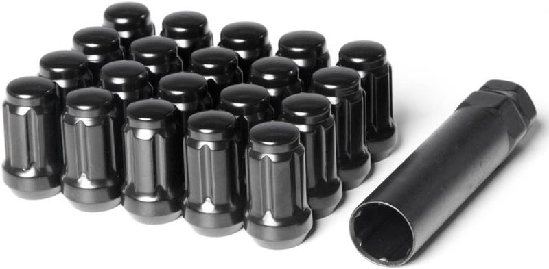 Circuit Performance Spline Drive Tuner Acorn Lug Nuts Black 1/2x20 (20pc + Tool) - Image 2