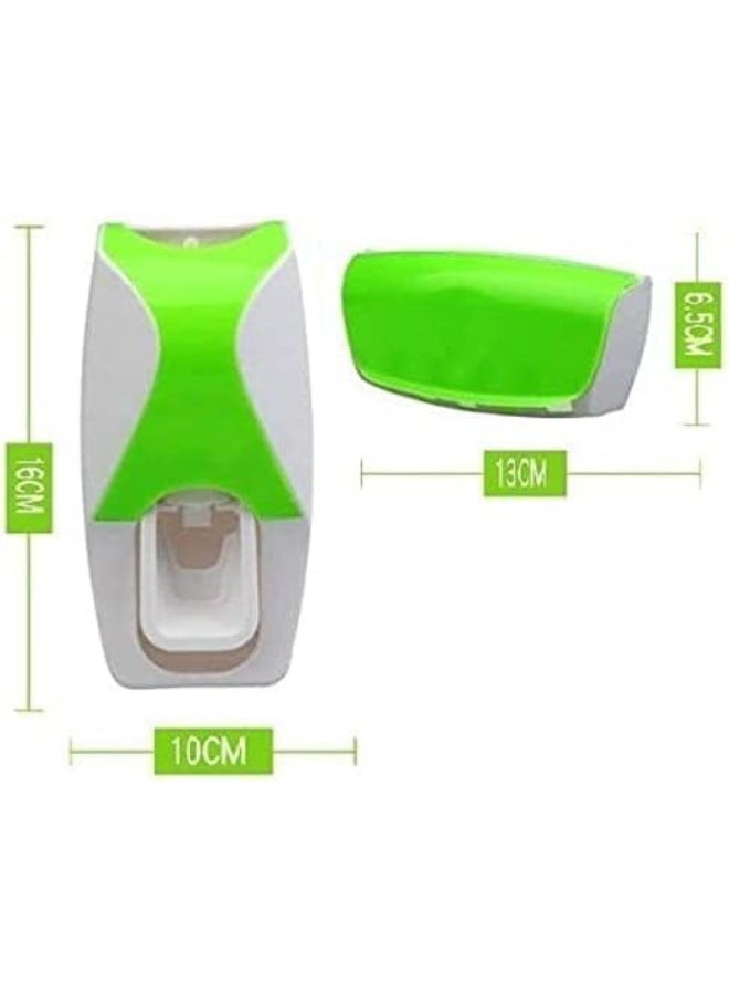 Generic Automatic Toothpaste Dispenser & 5 Toothbrush Holder - Wall Mount, Multiple Colors - Image 4