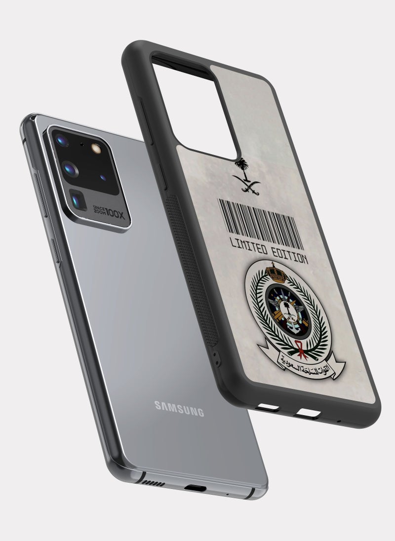 بكسلات كفر سامسونج جالكسي اس 20 الترا القوات المسلحة السعودية رمادي - Image 2