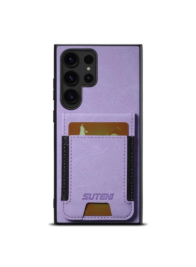 Suteni Case For Samsuny Galaxy S24 Ultrra 5G H03 Litchi Leather Card Bag Stand Back Phone Case - Image 1
