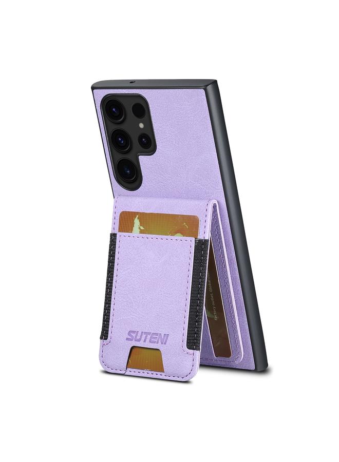 Suteni Case For Samsuny Galaxy S24 Ultrra 5G H03 Litchi Leather Card Bag Stand Back Phone Case - Image 3