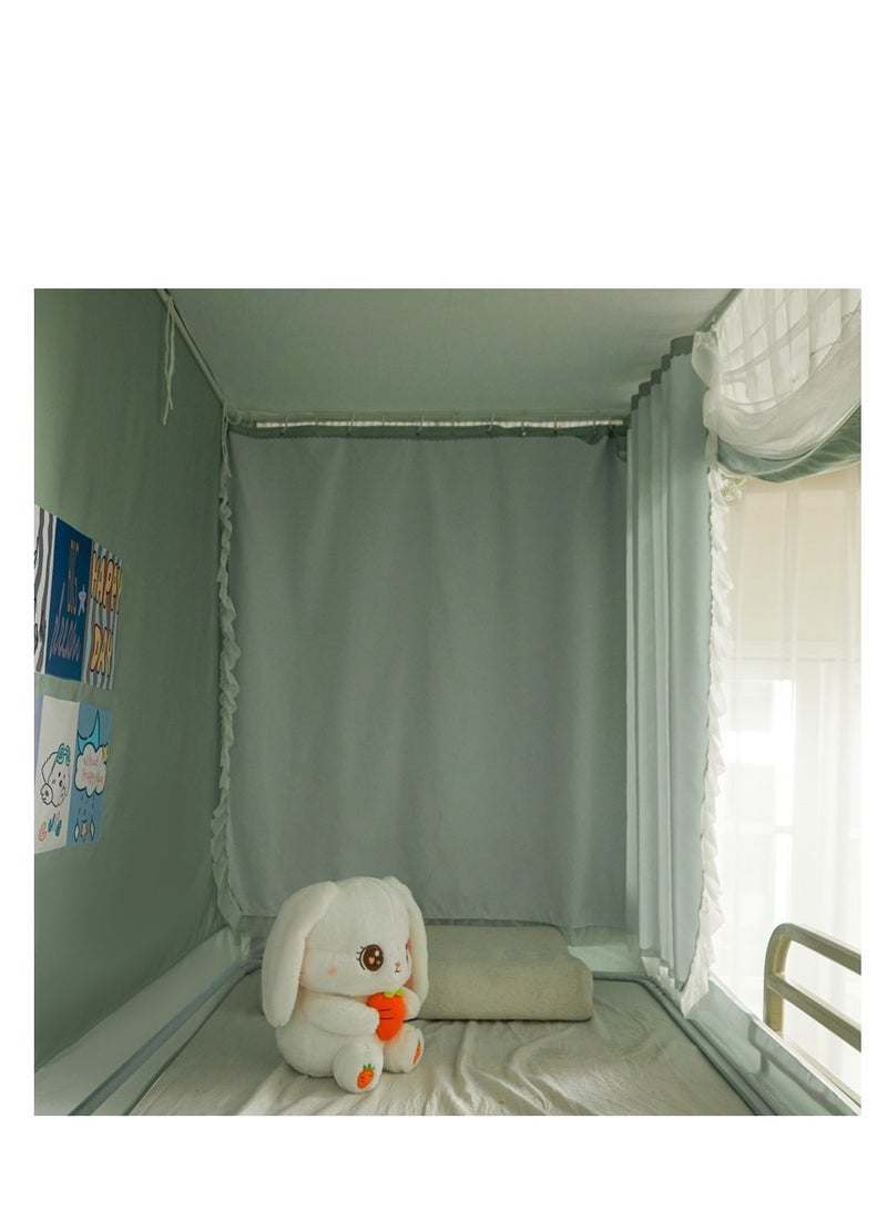 Y&D Bed Canopy Tents Curtain Blackout Curtain Single Bed Tent Curtain Student Shading Cloth Bed Canopy Mosquito Net Student Sleep Privacy Protection - Image 3
