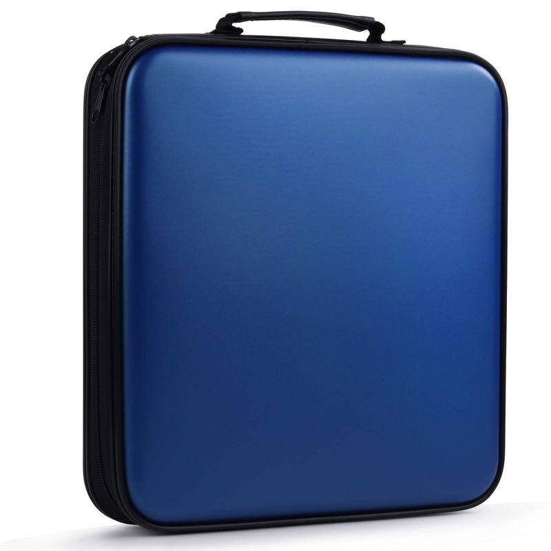 TIMCORR TIMCORR DVD Storage CD Case Holder: 160 Capacity CD Sleeves Black Disc Cases Binder for Car - CD Hard Organizer Box -  - Image 1