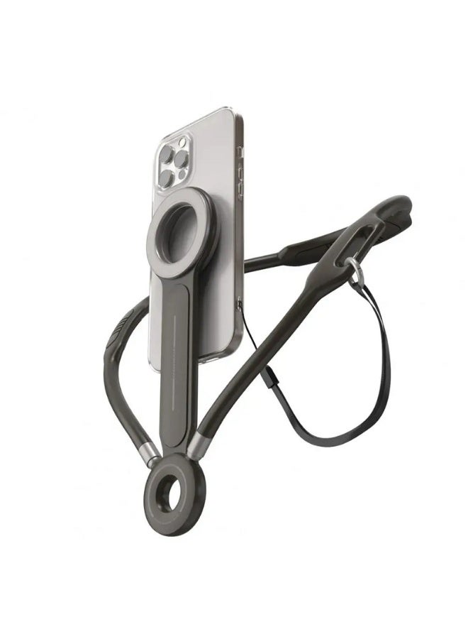 أيرلدوم إيرلدوم NH01 - حامل الهاتف الرقبي المغناطيسي - تعديل بزاوية 360 درجة - استقرار عالي - رمادي داكن - Image 1