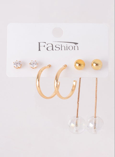 3 pairs earring set with different styles