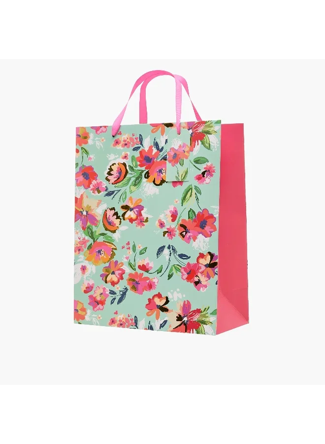 لايف ستايل Floral Print Paper Gift Bag - Extra Large