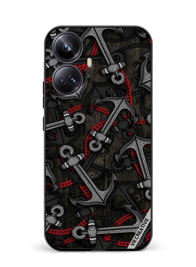 VR CREATIVE Protective Case Cover For Realme 10 Pro Plus Anchor Leggings Design Multicolour - Image 1