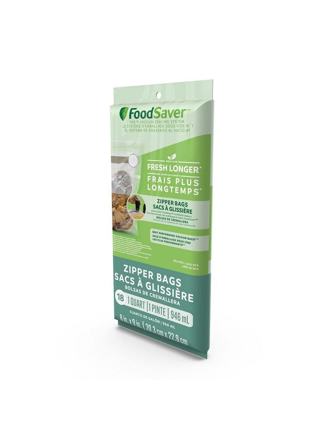 FoodSaver 1-Quart BPA-Free Multilayer Construction Vacuum Zipper Bags - Image 1