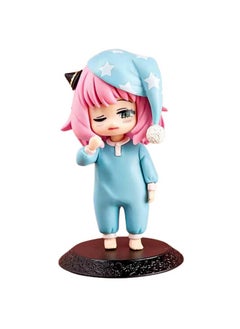 Blue Aura Blue Aura Anya Forger Action Figure Height-13cm Collectible Multicolour PVC | Anya Blue Nighsuite Eye Blink  - Image 1