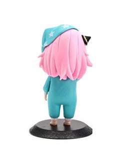 Blue Aura Blue Aura Anya Forger Action Figure Height-13cm Collectible Multicolour PVC | Anya Blue Nighsuite Eye Blink  - Image 4