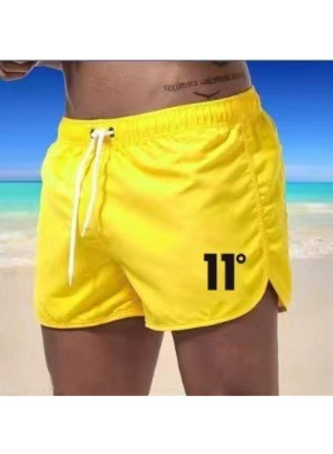 New Men's Fashion Beach Shorts Polyester Multi-color Sports Summer Men's Three-point Shorts Men's Beach Pants