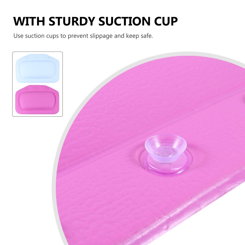 4 pcs Bathtub Pillow Cup Shower Pillow Neck Support Bathroom Supply - Image 5