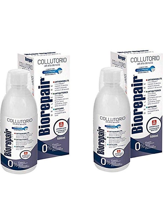 Biorepair Collutorio Mouthwash 500Ml/16.9 Fl.Oz Pack Of 2 - Image 1