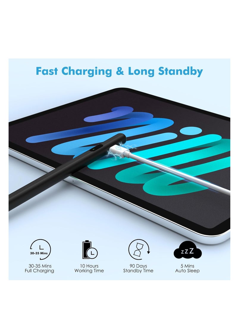 Generic - Stylus Pen with Tilt Sensitive & Palm Rejection with LED Battery Display , Active Pencil Compatible with (2018-2023) Apple iPad Pro (11/12.9 Inch),iPad Air 3/4/5,iPad10/9/8/7/6, iPad Mini 5/6 - Image 1