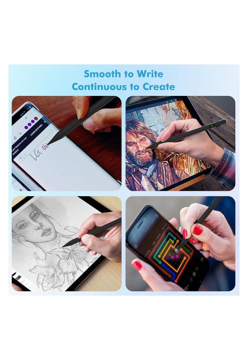 Generic - Stylus Pen with Tilt Sensitive & Palm Rejection with LED Battery Display , Active Pencil Compatible with (2018-2023) Apple iPad Pro (11/12.9 Inch),iPad Air 3/4/5,iPad10/9/8/7/6, iPad Mini 5/6 - Image 1