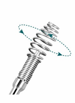KASTWAVE Spiral Ear Wax Ear Pick Spoon, KASTWAVE 5pcs Portable Earwax Removal Tool Stainless Steel Ear Pick Spring Ear Spoon Cleaning Ear Tool Household Goods, Ear Cleaner for Woman Man Adults (Silver)  - Image 4