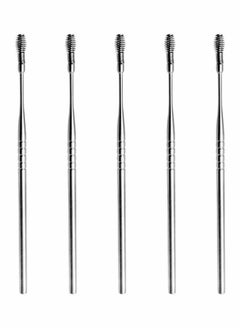 KASTWAVE Spiral Ear Wax Ear Pick Spoon, KASTWAVE 5pcs Portable Earwax Removal Tool Stainless Steel Ear Pick Spring Ear Spoon Cleaning Ear Tool Household Goods, Ear Cleaner for Woman Man Adults (Silver)  - Image 3