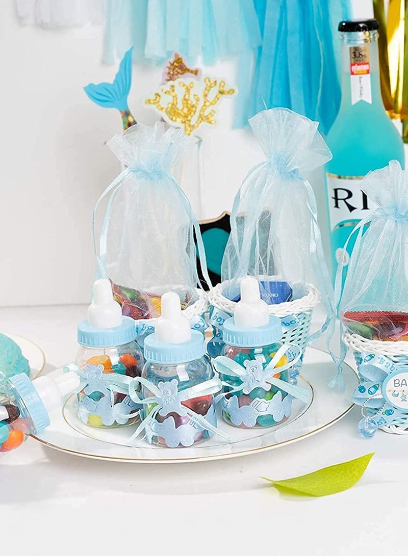 SOLARAE Baby Shower Boy, Candy Bottle Baby Shower,24 PCS Sweets Fillable Candy Bottles Baby Shower Decorations Feeding Bottle for Boys Girls Party Supplies Birthday Decoration - Image 3