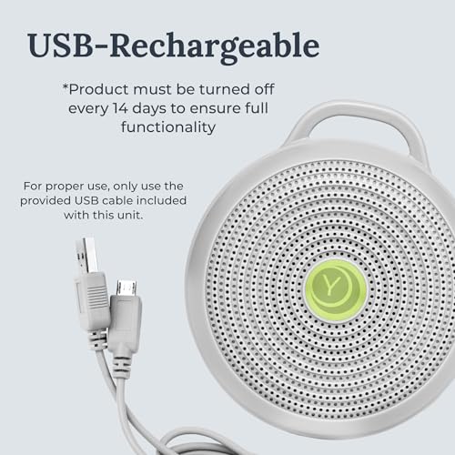 Yogasleep Hushh & Crush Resistant Travel Case, (2 Piece Set) Portable White Noise Sound Machine for Baby, 3 Soothing Natural Sounds, Noise Canceling for Sleep Aid, Office Privacy, & Meditation - Image 5
