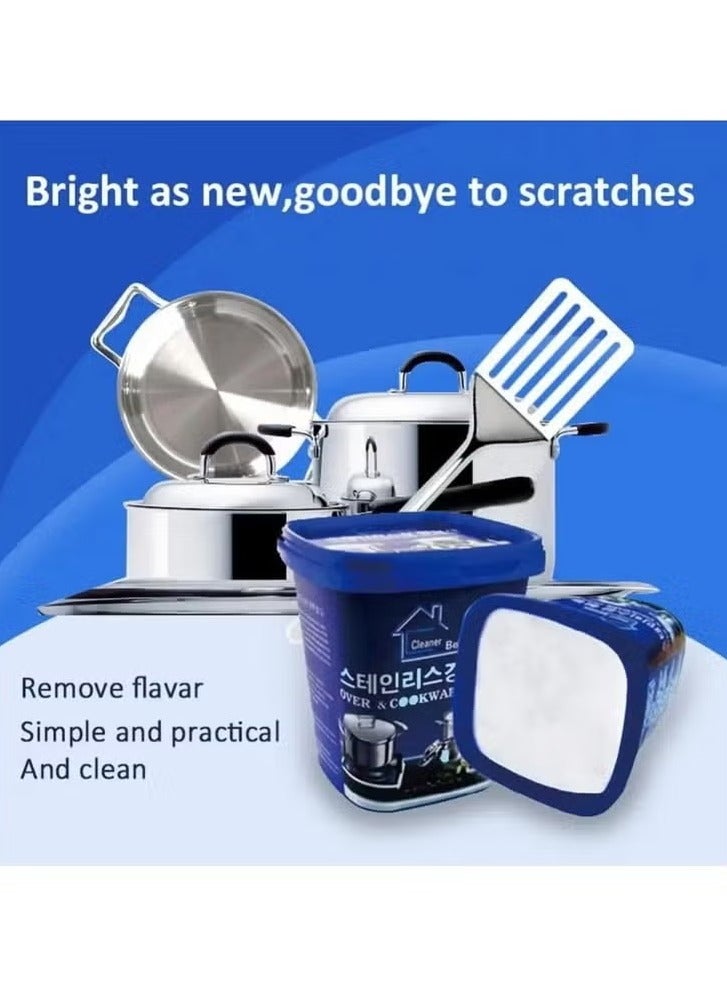 Multi-purpose cleaning paste for removing stains and rust, restoring shine to stainless steel appliances - Image 2