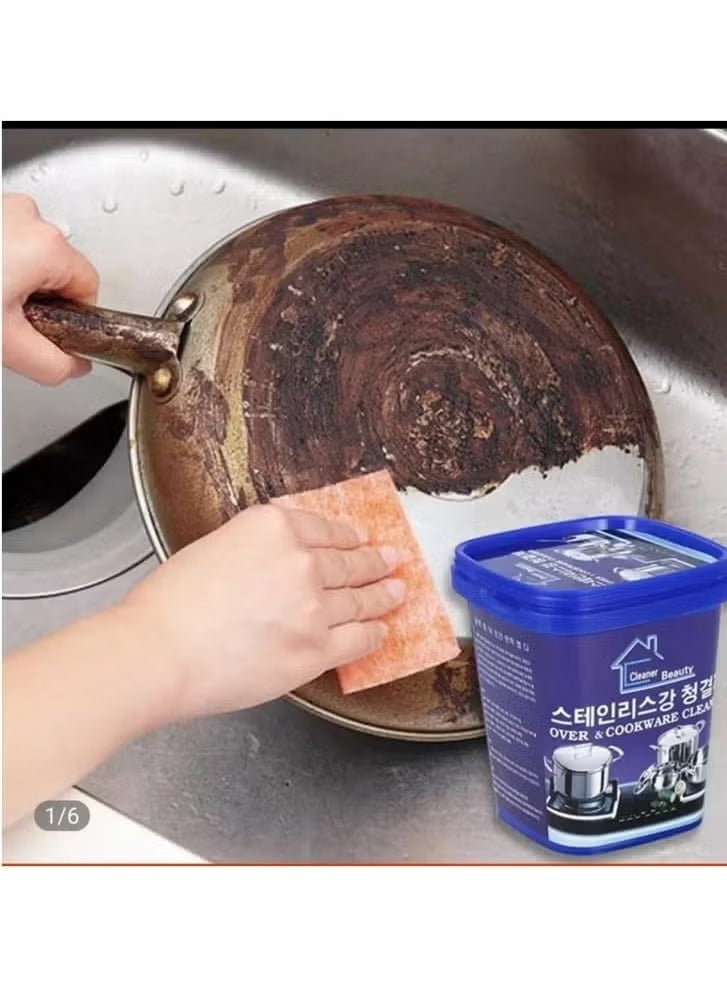 Multi-purpose cleaning paste for removing stains and rust, restoring shine to stainless steel appliances - Image 1