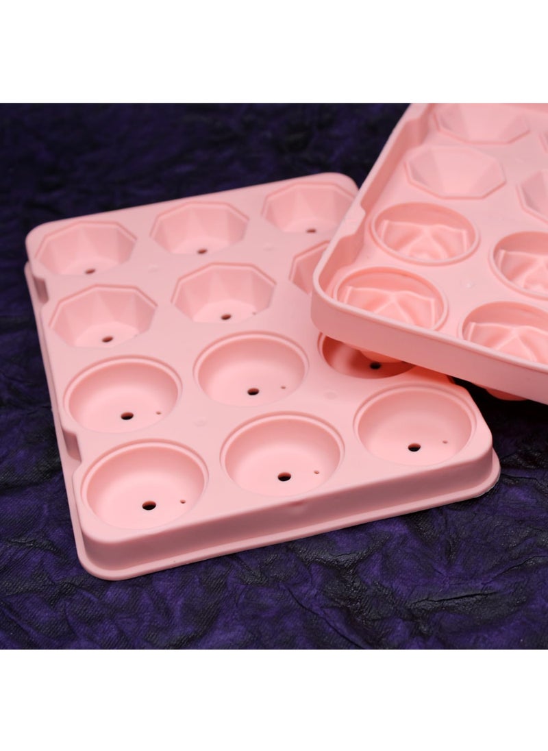 Confidence - Confidence Reusable Flower and Diamond Shape Ice Cube Tray - Image 1