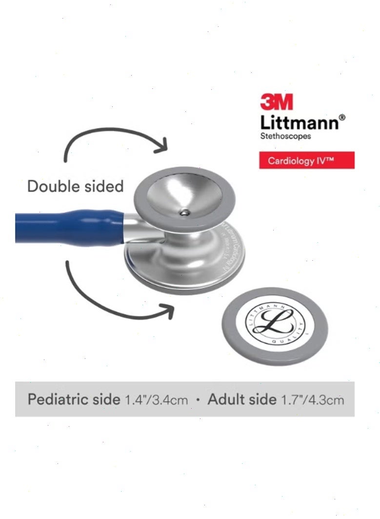ثري أم ليتمان سماعة تشخيصية 3M™ Littmann® Cardiology IV™، 69 سم، (أزرق داكن 6154) - Image 3