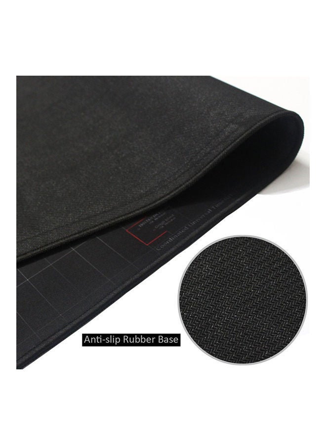 World Map Printed Mousepad 80x0.2x30cm Black