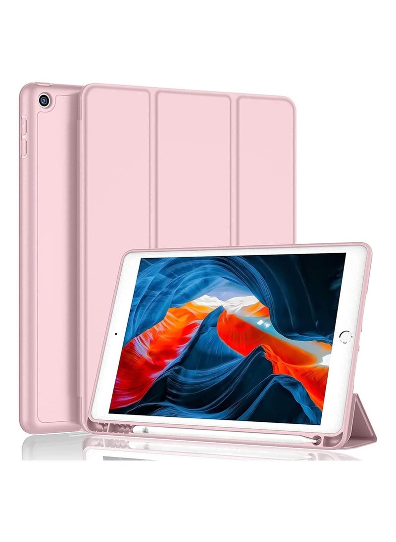 ELTRAZONE iPad 9th/8th/7th Generation case (2021/2020/2019) iPad 10.2-Inch Case with Pencil Holder [Sleep/Wake] Slim Soft TPU Back Smart Magnetic Stand Protective Cover Cases - Image 1