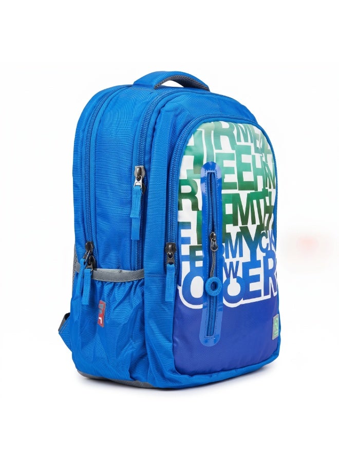 Three M Unisex School Backpack 4-Zip Extreme Suspension English Letters - Image 3