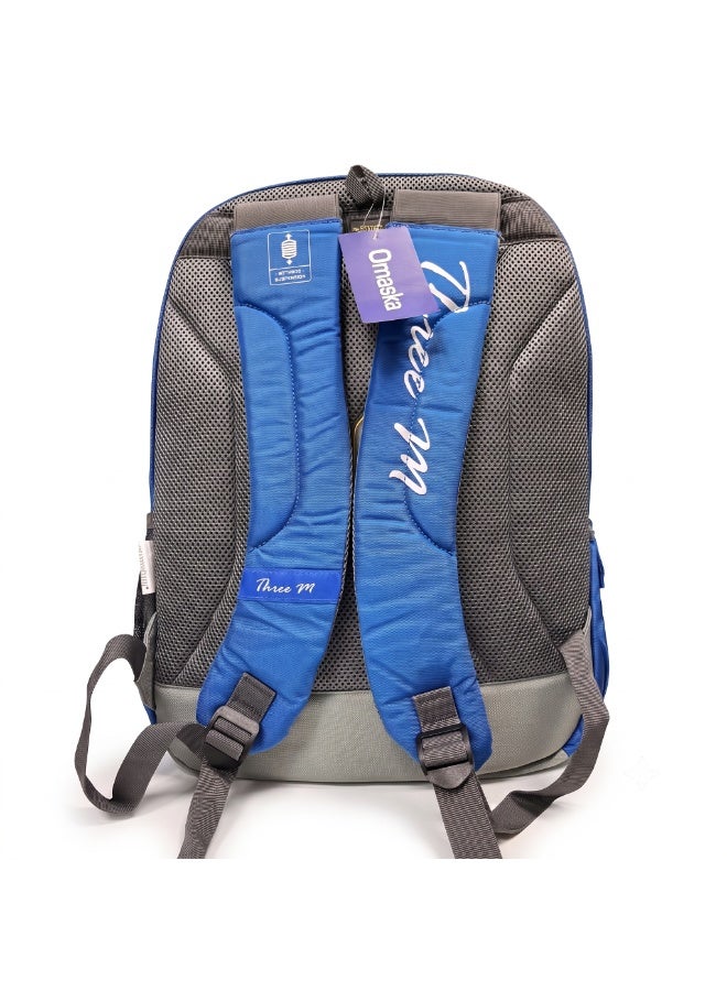 Three M Unisex School Backpack 4-Zip Extreme Suspension English Letters - Image 2