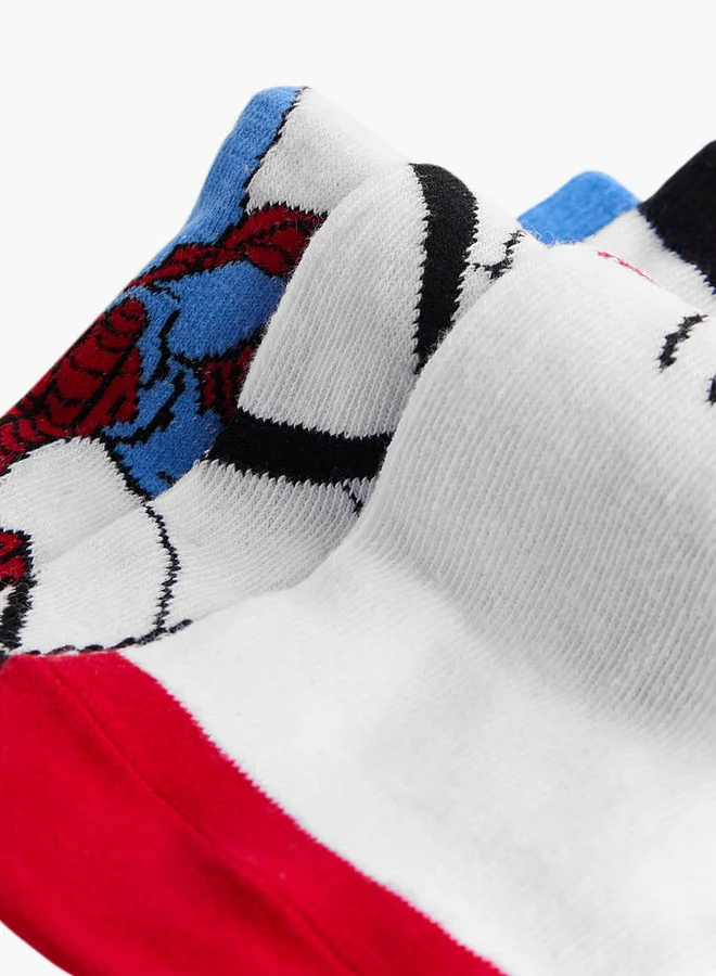 MARVEL Spider-Man Print Ankle Length Socks - Set of 3