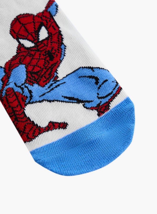 MARVEL Spider-Man Print Ankle Length Socks - Set of 3 - Image 3
