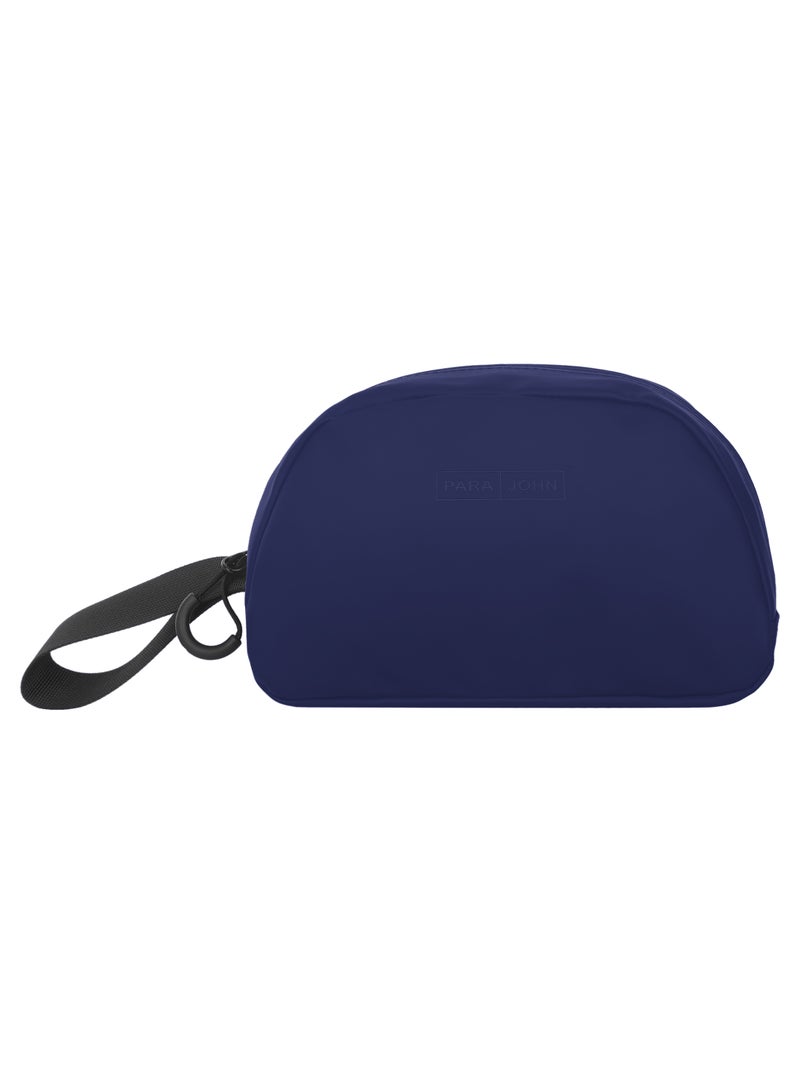 بارا جون حقيبة يد صلبة بحزام وإغلاق بسحاب أزرق - Image 1