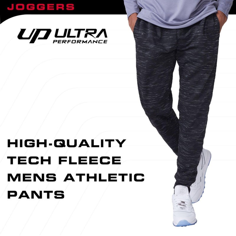 Ultra Performance 3 Pack Mens Joggers Mens Athletic Sweatpants with Pockets for Men, Small - 3X - Image 4