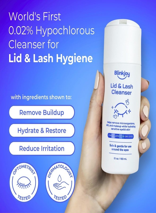 Blinkjoy Lid & Lash Cleanser - Optometrist Recommended for Demodex, Blepharitis, and Dry Eyes - Helps Remove Buildup, Dirt, Oil, and Makeup - Image 2