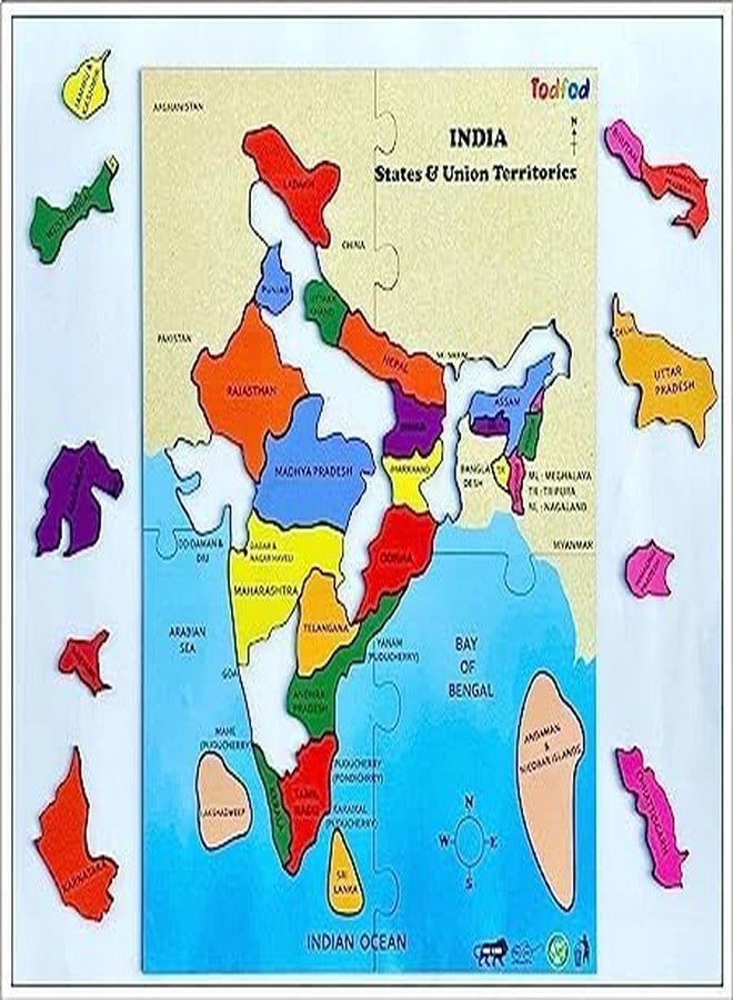 TodFod India map and Solar System Puzzle - Image 3