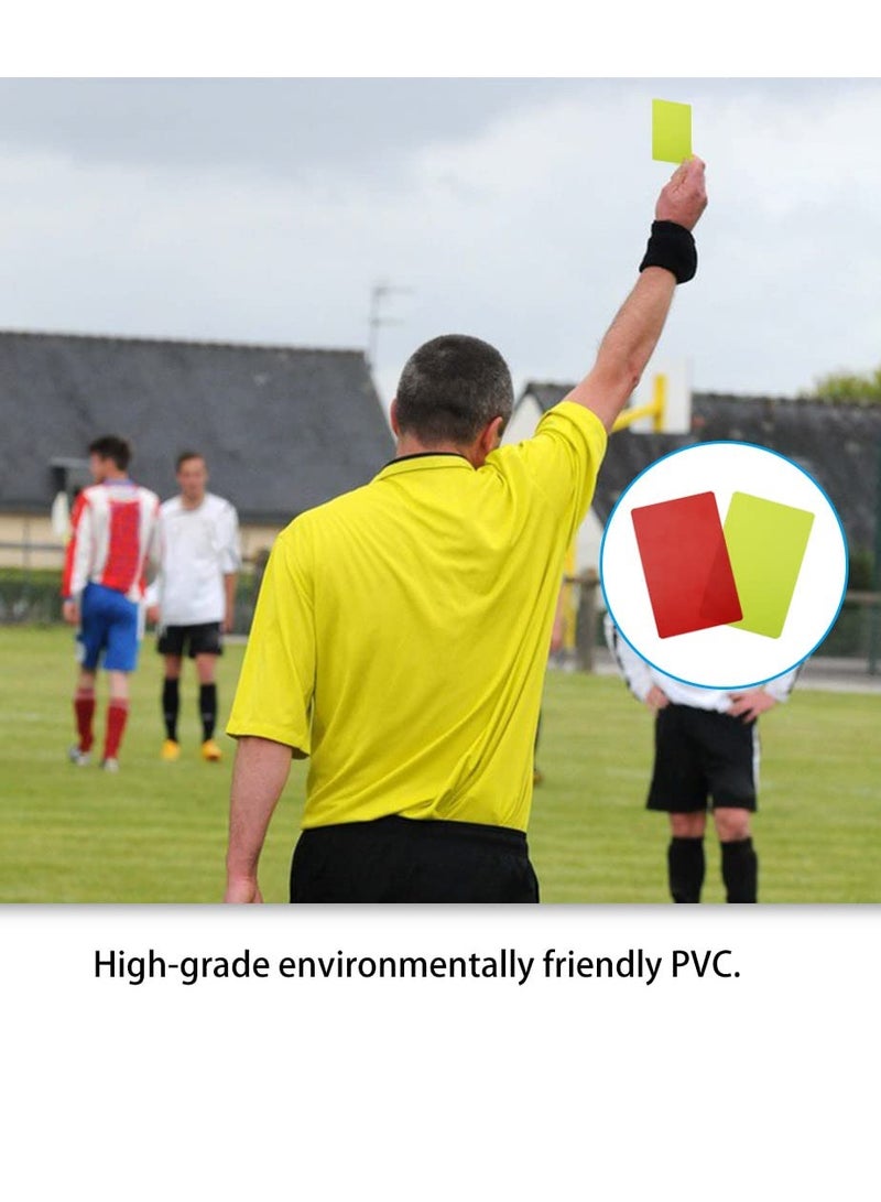 3-Piece Soccer Referee Set: Metal Whistle, Red & Yellow Cards, Penalty Card Wallet with Record Sheet & Pencil for Game Sports and Football Coaching.  - Image 5